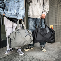 Hong Kong flagship travel bag womens portable large capacity short-distance luggage bag mens light dry and wet separation fitness bag tide