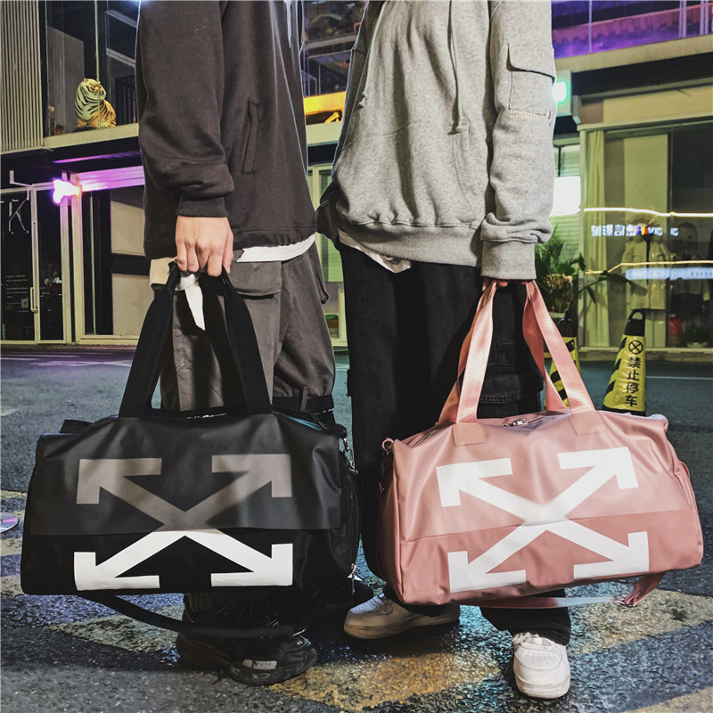 Hong Kong fitness bag women's large capacity dry and wet separation swimming bag men's hand carrying short trip bag waterproof luggage bag tide