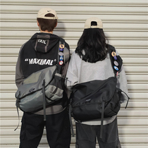Hong Kong Tide Brand shoulder bag 2020 functional shoulder bag female Korean version Joker large capacity student bag ins men