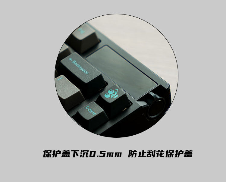 Вал 「 rog azoth夜魔铝上盖」cnc夜魔上盖不漏轴黑色白色粉改装加厚 0431