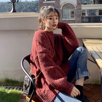 Sweater women spring loose thick lax wind 2021 New retro Japanese pullover fashion autumn winter women wear