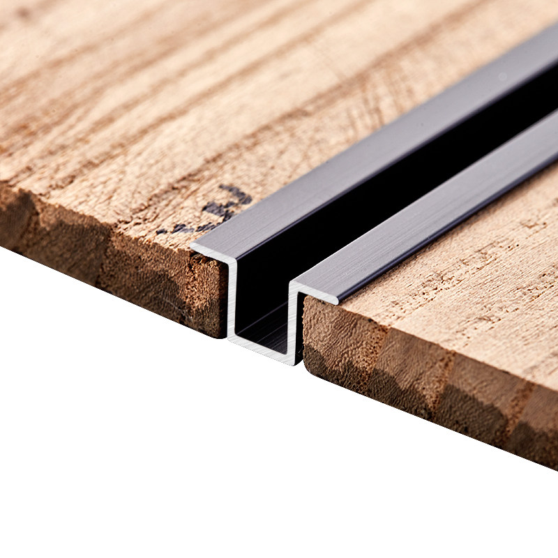 Aluminium alloy U type bar case type decorative strips wooden door inlaid strip suspended ceiling fastening strips integrated wall panel connection strips of beauty seams