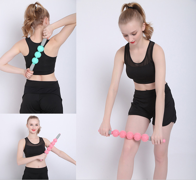 Thư giãn cơ bắp Massage Yoga Tập thể dục Con lăn Stovepipe Gear Fascia Stick Văn phòng Cổ tử cung Spike Massage thảm tập yoga tpe