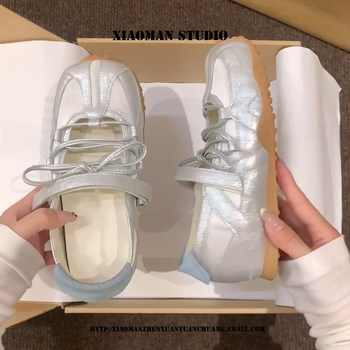 Inner heightened velcro shallow mouth mary jane single shoes Inner heightened velcro shallow mouth mary jane single shoes