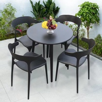 Outdoor Leisure Table and Chair Combined Three Piece Garden CourtyTea Table Tea Table