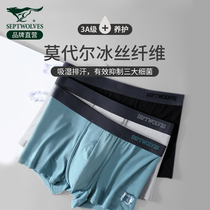 Seven Wolf Mens Underwear Boys Ice Filar Summer Four Corner Shorts Model Antibacterial Teen Sports Pants