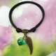 Đơn giản điều chỉnh vòng chân retro thời trang dạ quang đá quý nữ chân dây nam phần sinh viên bạn gái sinh viên quà tặng cặp vợ chồng lắc chân nữ inox
