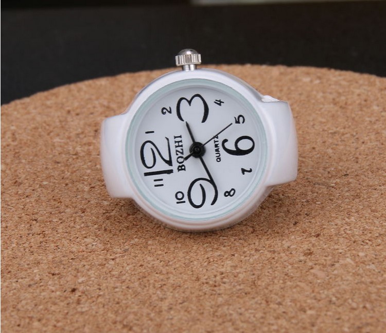 Đồng hồ đeo tay nữ sinh viên dạ quang kỹ thuật số mini phiên bản Hàn Quốc của đồng hồ nhẫn cá tính sáng tạo trang sức - Nhẫn nhẫn cưới bạch kim