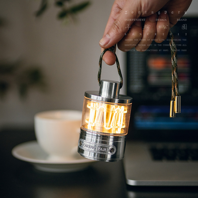 Year Round Park Original Design Outdoor Camping Decoration Table Lamp Ambience Swing Piece Creative Charging Small Night Light-Taobao