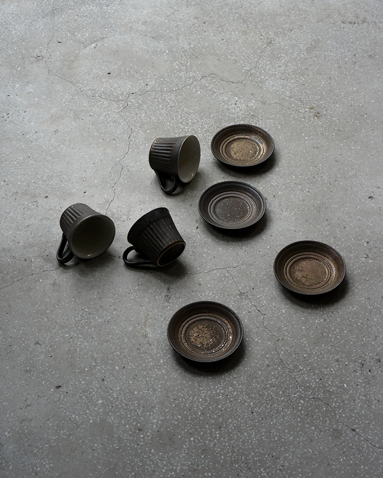 Công viên nhẫn hàng năm ZORING PARK Trang chủ Cửa hàng Rust Glaze Coffee Cup Cup Saucer Set Coffee Maker bình pha cold brew