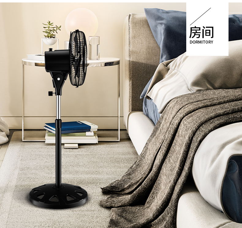 quạt trần trang trí giá rẻ Quạt nhôm cánh quạt mini quạt sàn nhỏ gió điện ký túc xá hộ gia đình 10 inch 12 inch bàn dọc - Quạt điện quạt mini 220v