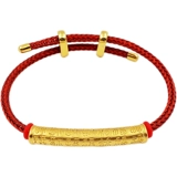 Изогнутая трубка, аксессуар, бусины, браслет с одной бусиной, браслет из красной нити