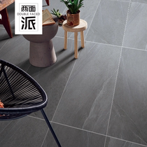 Minimalist modern living room dining room Grey Floor Tiles Nordic Feng Shui Clay Brick Indoor Non-slip Floor Brick-and-mortar Kitchen tile