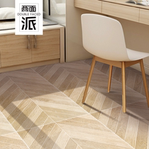 Net red fish bones wood grain ground brick 600 * 1200 imitation solid wood tiles matt anti-slip living-room retro floor tiles