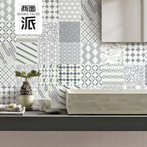 Nordic tiles 300x300 tiles balcony kitchen bathroom wall tiles waist line bathroom background wall parquet floor tiles