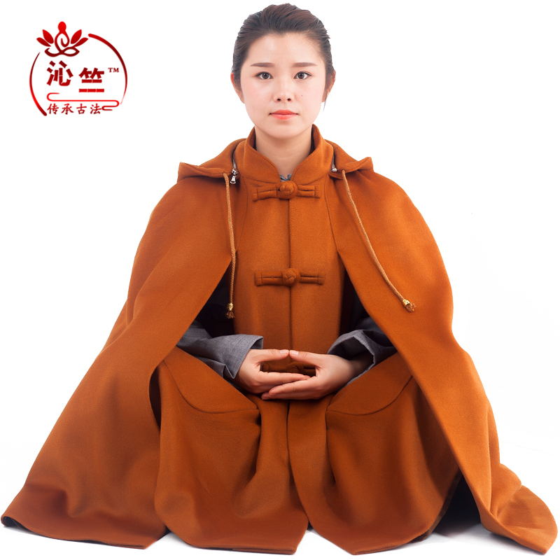 Các tu sĩ trung dài ngồi trong áo choàng mùa thu và mùa đông cashmere dầy thiền sư áo choàng tu sĩ quần áo nam và nữ cùng