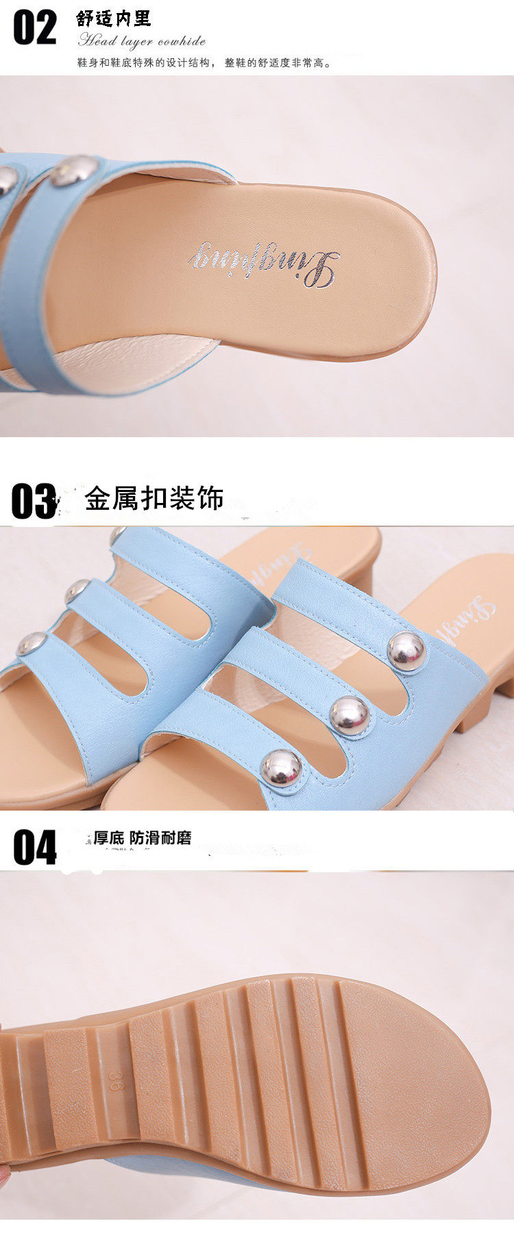 Sandales femme HURNWEIRY   en PU - Ref 2667813 Image 13