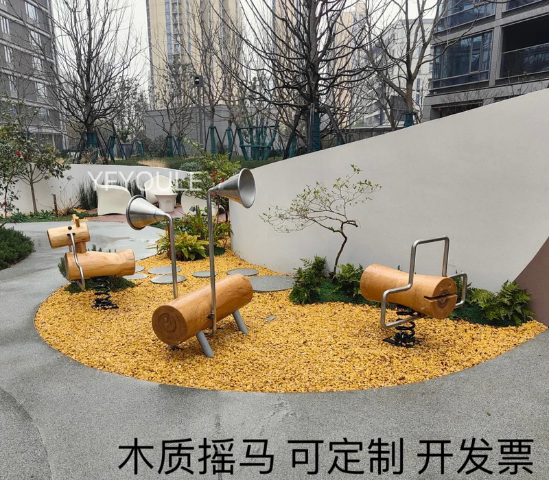 Kindergarten Community Park Scenic Area Children's Solid Wood Camphor Wood Rocking Horse Outdoor Wooden Spring Rocking Toy for Outdoor Play Kindergarten Community Park Scenic Area Children's Solid Wood Camphor Wood Rocking Horse Outdoor Wooden Spring Rocking Toy for Outdoor Play