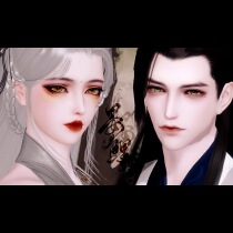 A dream in the rivers and lakes pinch the face into a male and female couple CP face the distant beast the deep mountain wood universal for all schools Yunmeng