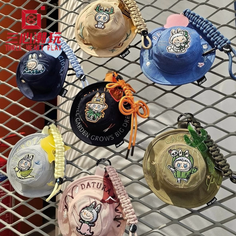 In-Stock Popmart Labubu Spring Wild at Home Series Blind Box Fisherman Hat Pendant In-Stock Popmart Labubu Spring Wild at Home Series Blind Box Fisherman Hat Pendant