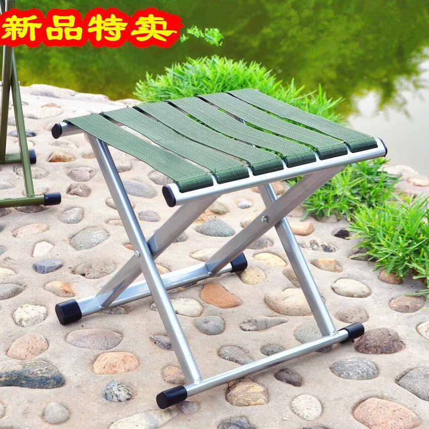 Portable foldable small bench Adult stool Household Dengzi Maza Ultra-lightweight simple chair Outdoor shrink