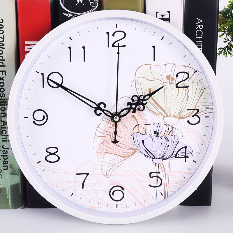 Muted Watch Bedroom Hanging table Living room mute hanging bell Fashion field Cartoon Quartz Clock Creative Eurostyle Clock