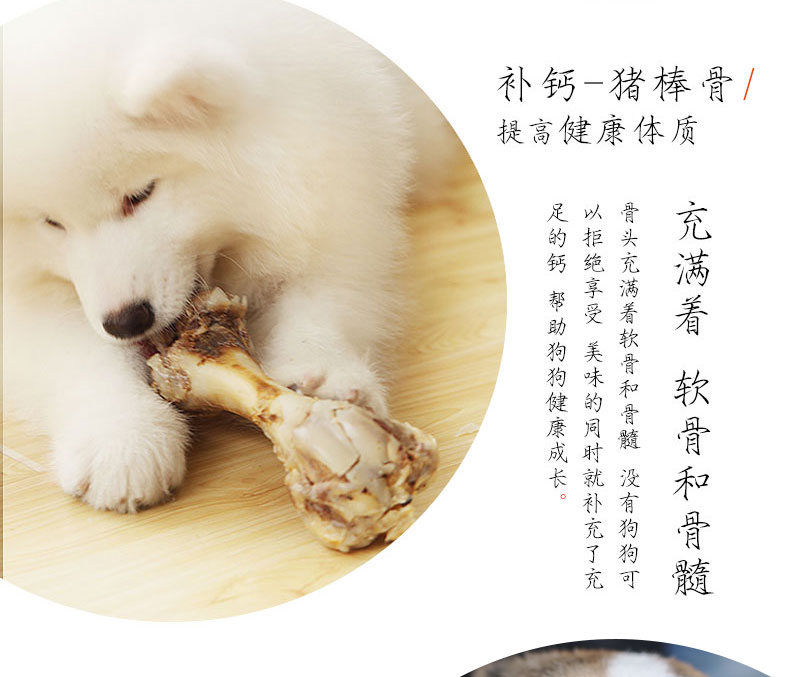 Xương bò 3 con chó gậy gậy Labrador Golden Retriever chó lớn xương chó cắn sạch răng xương chó ăn vặt - Đồ ăn vặt cho chó thức ăn khô cho chó
