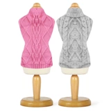 Маленькая средняя собачья одежда осень и зимняя плюшка Белобеи Бумеа Доуенари Корки свитер домашний свитер зима