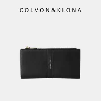 2020 new small ck wallet women matte ultra-thin multi-card zipper bag Japan and South Korea large capacity long version clutch