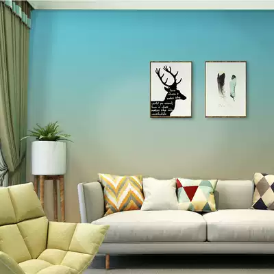 Ins風漸層彩色客廳壁紙北歐背景牆壁紙莫蘭迪色高級感服裝店牆布