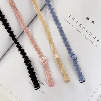 Lace shoulder ສາຍ tube ເທິງ dress suspender ສາຍທົດແທນ