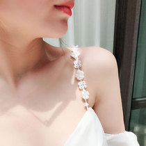 Sexy lace petal shoulder strap underwear strap underwear strap thin strap beautiful back invisible shoulder strap seaside holiday