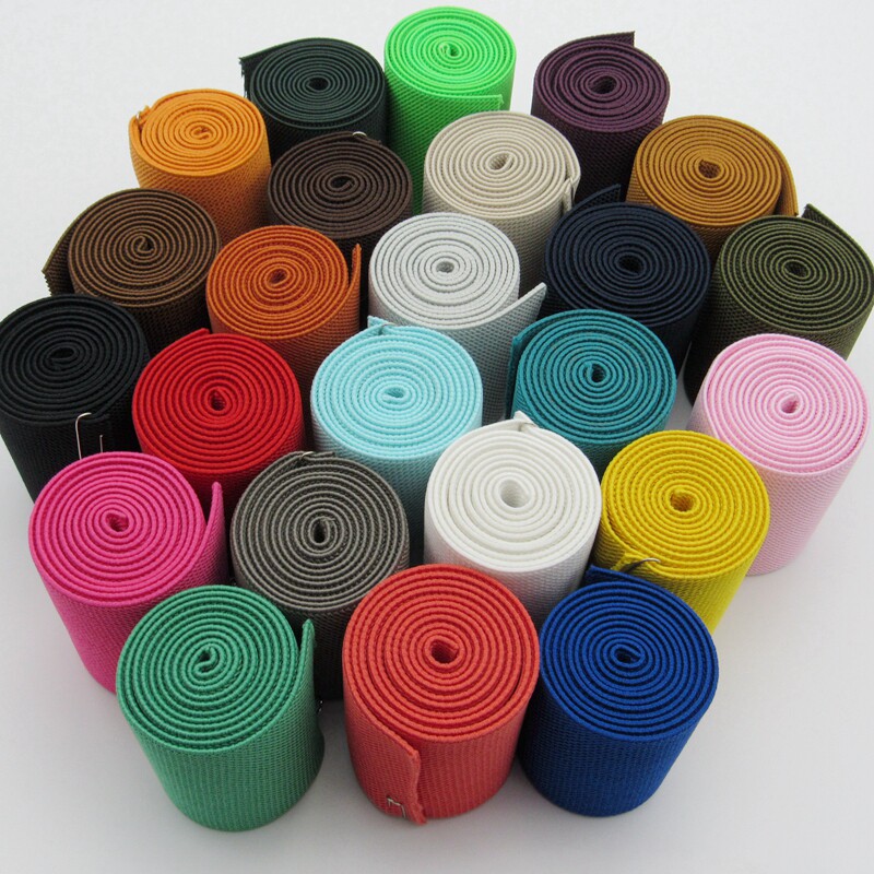 Description Picture 3 of itemThicken Elastic Band 7-7.5CMwidth Color Rubber Band High Elastic Rubber Band Flat Pants Belt Elastic Accessories