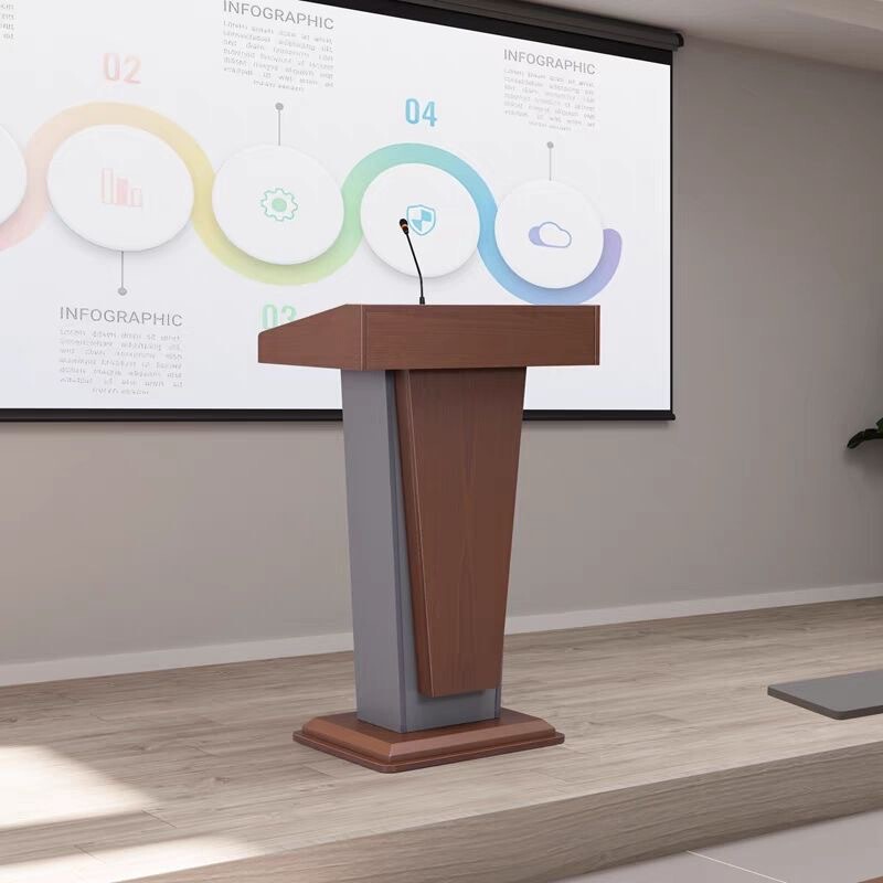 Office Podium Simple Speech Conference Room Front Desk Host Chairman Desk Reception Hotel Consultation Welcome Desk Podium