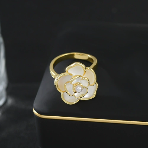 Классический камеллический темперамент открытого кольца женский универсальный