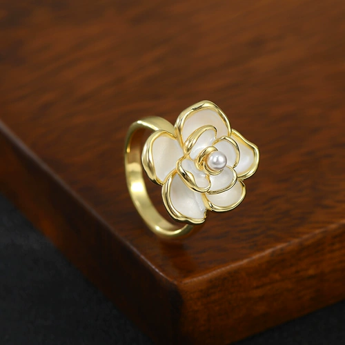 Классический камеллический темперамент открытого кольца женский универсальный