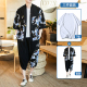 mùa hè mỏng cardigan Tang hai mảnh retro phong cách Nhật Bản áo Trung Quốc gió nam kimono giản dị phù hợp với thủy triều