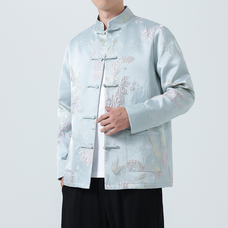 Tang Suit for Men, High-End Young New Chinese Style Men's Clothing, Chinese Style Jacket, 2026 New Model, Button-Up Top, Hanfu Clothing