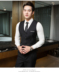 Bộ đồ vest nam phù hợp với áo khoác vest áo ba lỗ quần short nam kaki Suit phù hợp