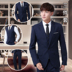 Bộ đồ vest nam thanh niên phiên bản Hàn Quốc của bộ đồ ba mảnh đẹp trai tự tu blazer nam Suit phù hợp