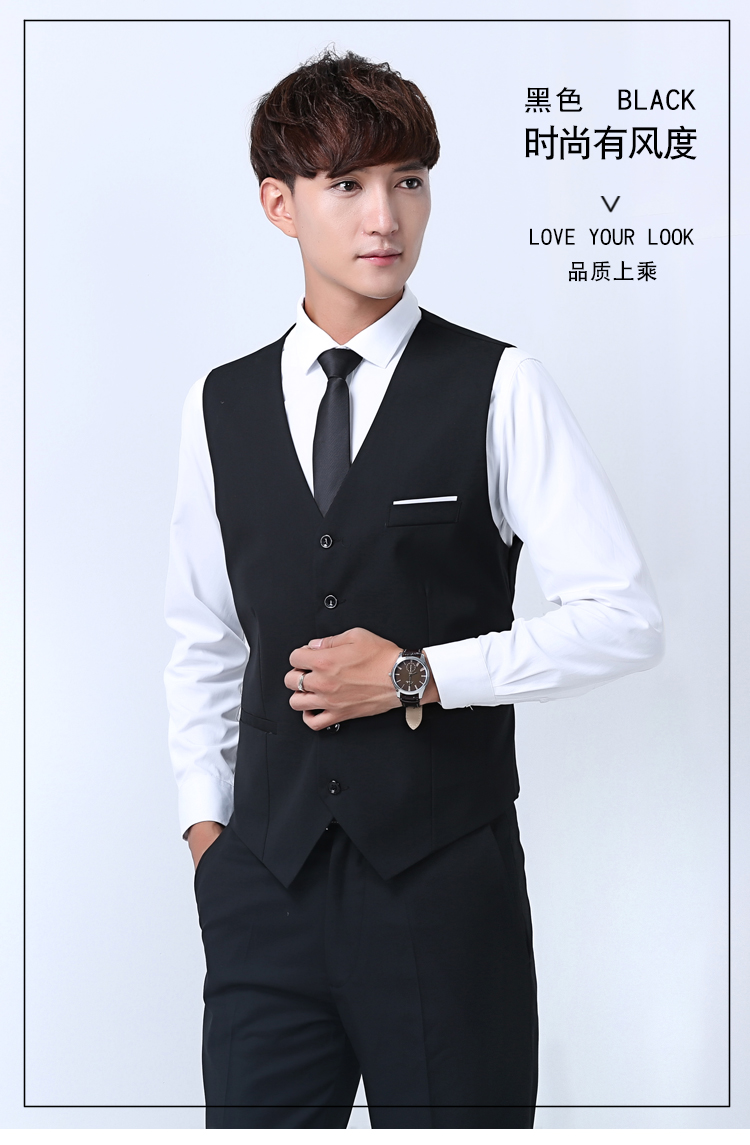 Quần áo nam đẹp nhất phù hợp với nam vest vest phù hợp với áo ba lỗ phiên bản tiếng Anh Hàn Quốc đồ vest nam