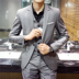 Bộ đồ vest nam thanh niên phiên bản Hàn Quốc của bộ đồ ba mảnh đẹp trai tự tu blazer nam Suit phù hợp