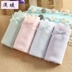 4 miếng nạp 100cotton giữa eo womens đồ lót thoải mái thở mã lớn vải bông tam giác 