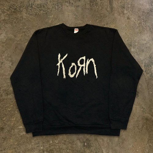 Bomba Studio Korn Corn Band American Retro Tide Brand Vintage Street Loak Sweater новый