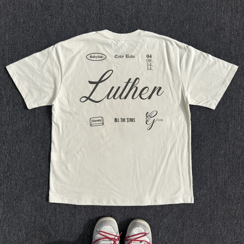 Хлопковая ретро футболка с коротким рукавом, 250 грамм, в американском стиле