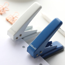 Round multifunction loose-leaf hole-punching machine single-hole handmade diy stationery binding cirque hole metal press-hole machine labor-saving