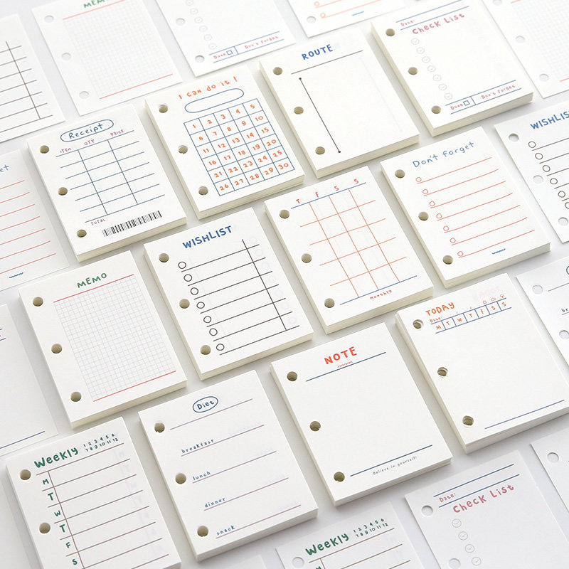 Mini three-hole loose-leaf book for the core cute mini book daily plan this small portable
