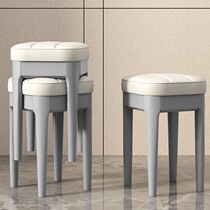 Solid wood dining chair household soft-baked stool modern simple chair drawer room bench can be stacked table stool