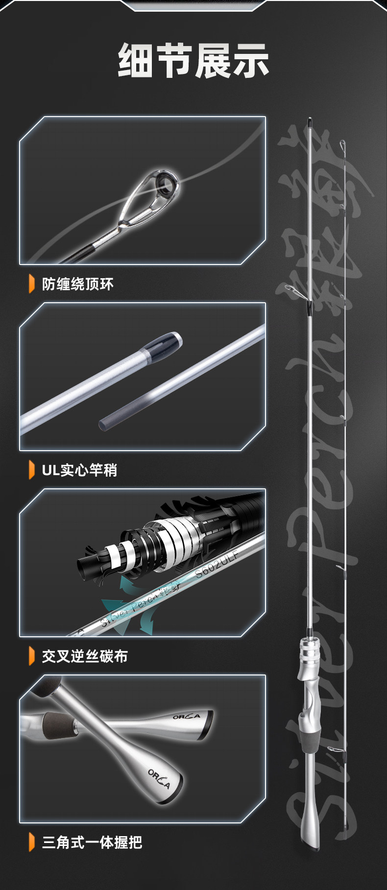 Дорожные суб -полюсный 钓迷银鲈微物路亚竿杆马口竿弹射鱼竿ul单竿枪直柄新手全套新款 Fishingfans