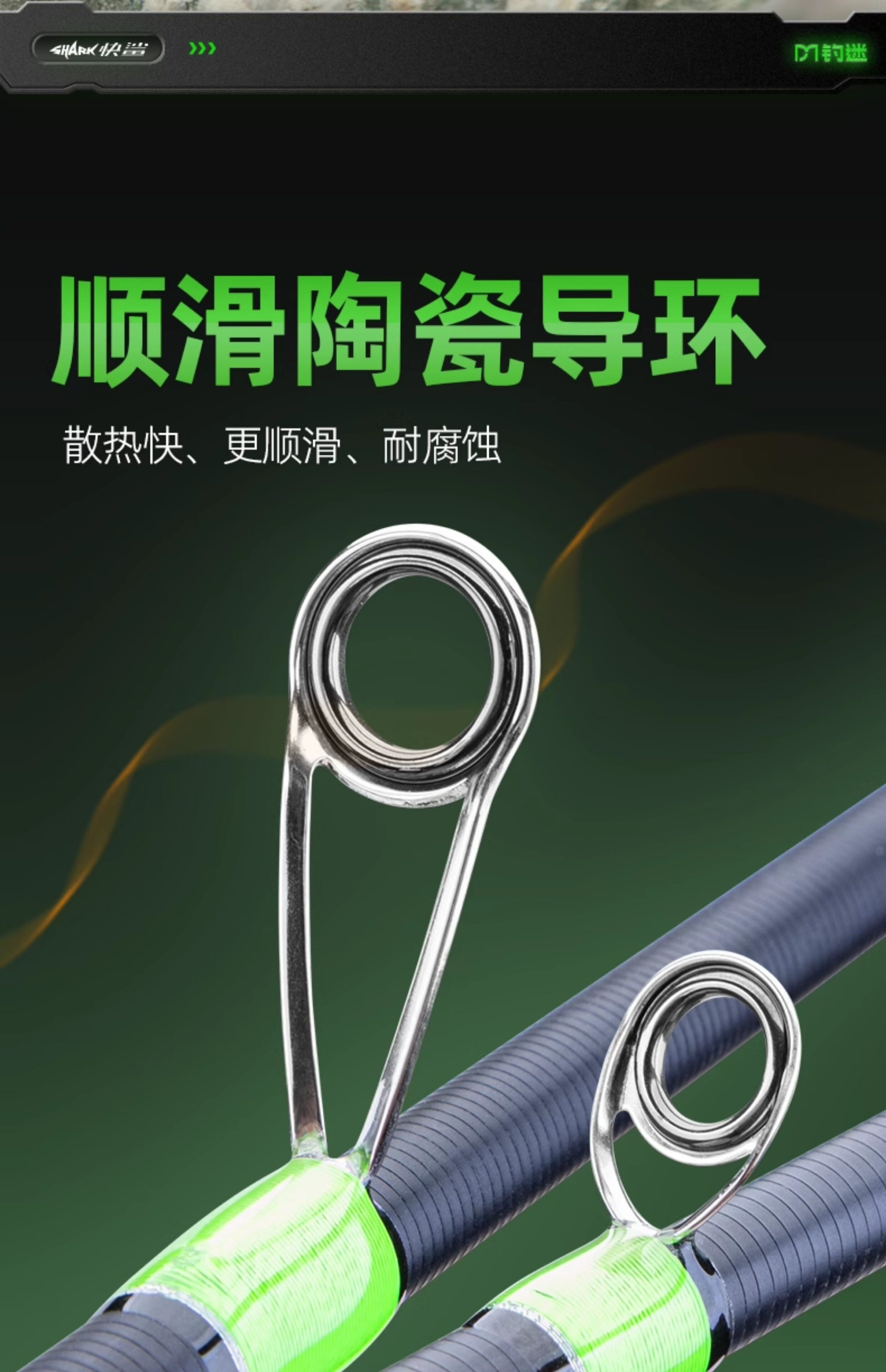 Дорожные суб -полюсный 钓迷快鲨超短节伸缩路亚竿全套ml泛用杆钛合金稍可携式旅行鱼竿套装 Fishingfans